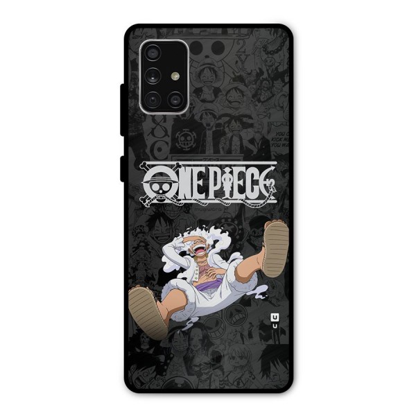 One Piece Manga Laughing Metal Back Case for Galaxy A71