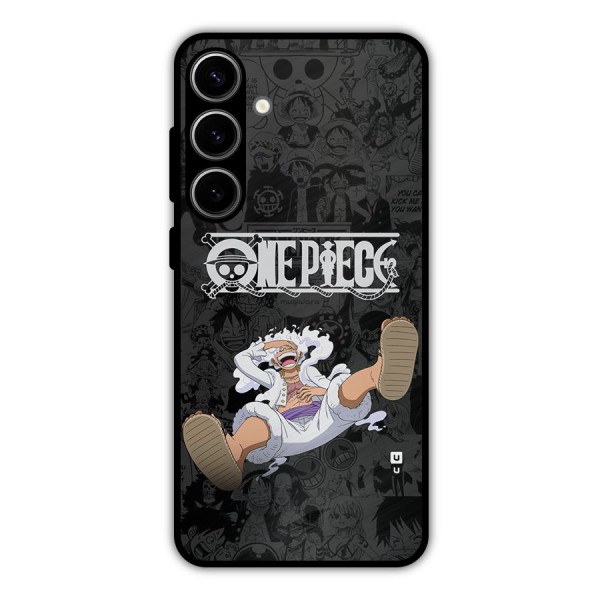 One Piece Manga Laughing Metal Back Case for Galaxy S24 Plus