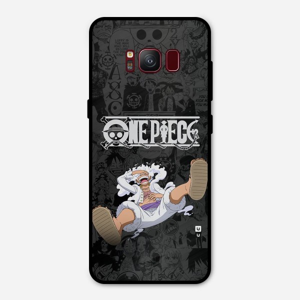 One Piece Manga Laughing Metal Back Case for Galaxy S8
