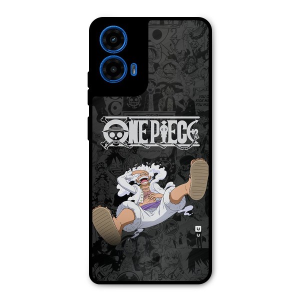 One Piece Manga Laughing Metal Back Case for Moto G45