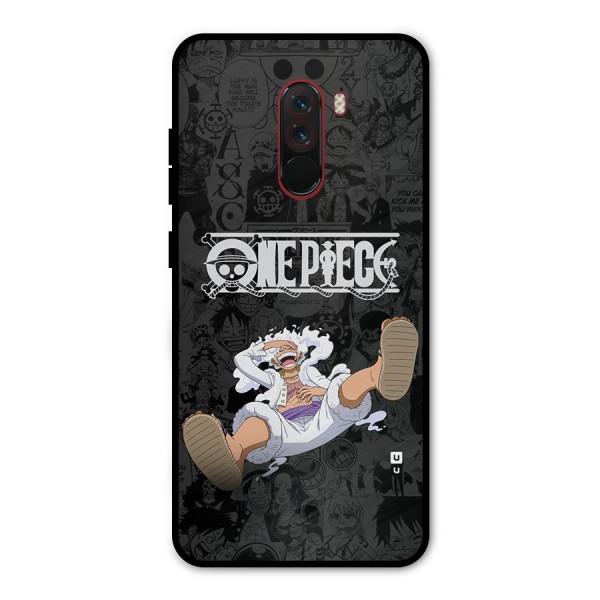 One Piece Manga Laughing Metal Back Case for Poco F1