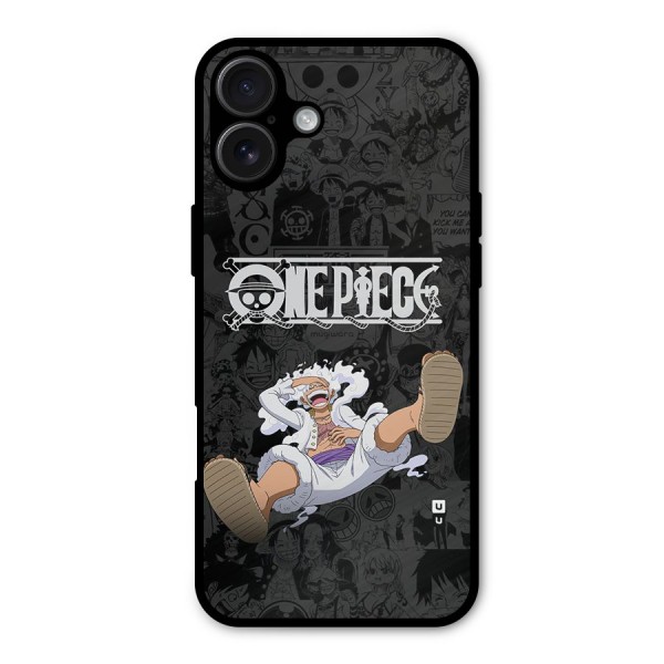One Piece Manga Laughing Metal Back Case for iPhone 16 Plus