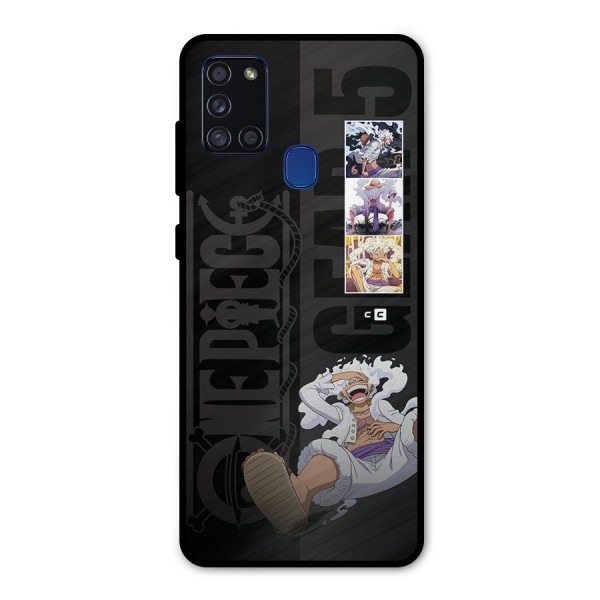 One Piece Monkey D LUffy Gear 5 Metal Back Case for Galaxy A21s