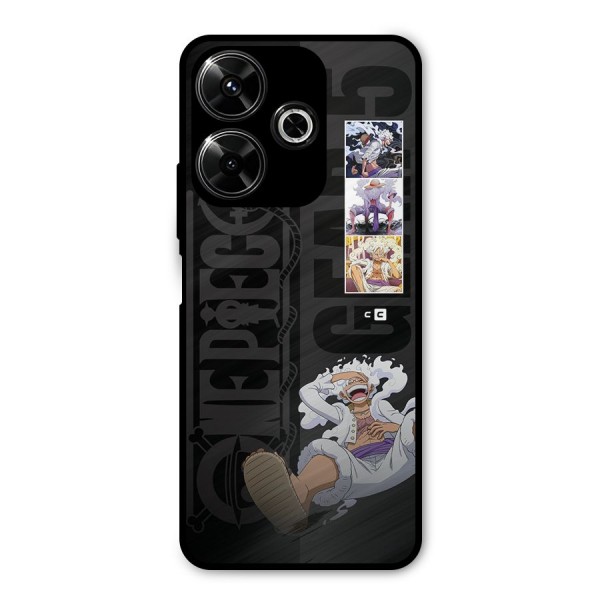 One Piece Monkey D LUffy Gear 5 Metal Back Case for Poco M6 Plus