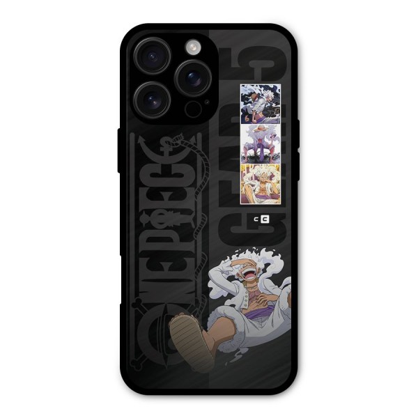 One Piece Monkey D LUffy Gear 5 Metal Back Case for iPhone 16 Pro Max