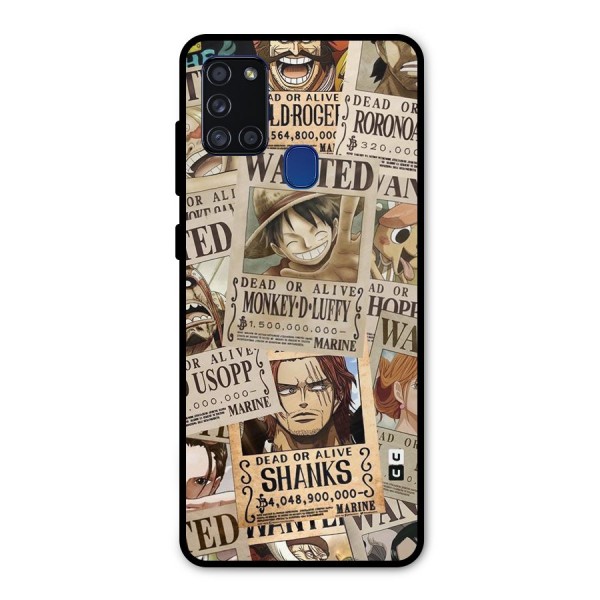One Piece Most Wanted Metal Back Case for Galaxy A21s