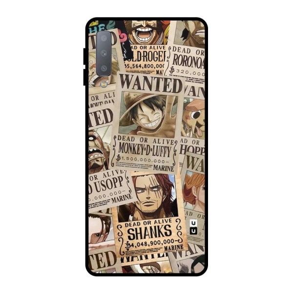 One Piece Most Wanted Metal Back Case for Galaxy A7 (2018)