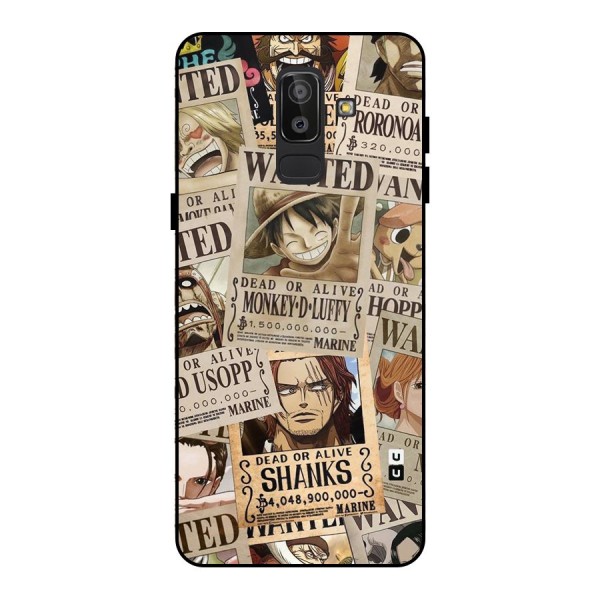 One Piece Most Wanted Metal Back Case for Galaxy J8