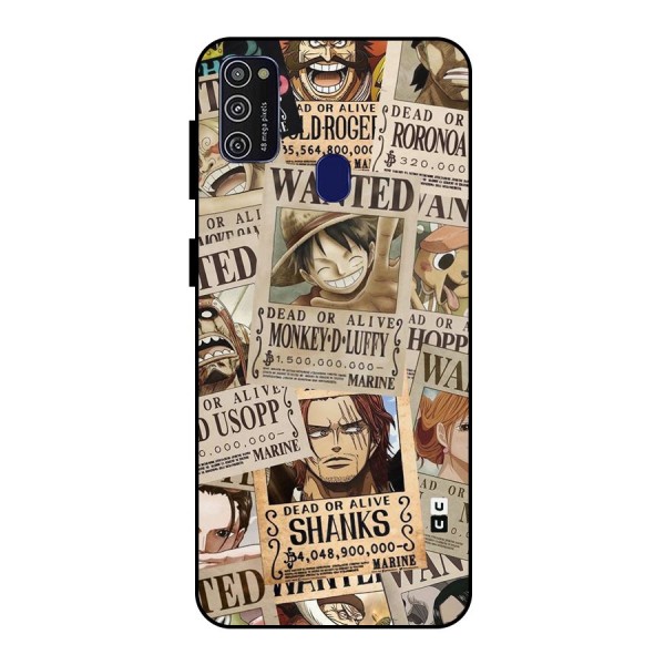 One Piece Most Wanted Metal Back Case for Galaxy M21