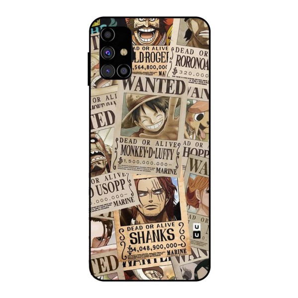 One Piece Most Wanted Metal Back Case for Galaxy M31s