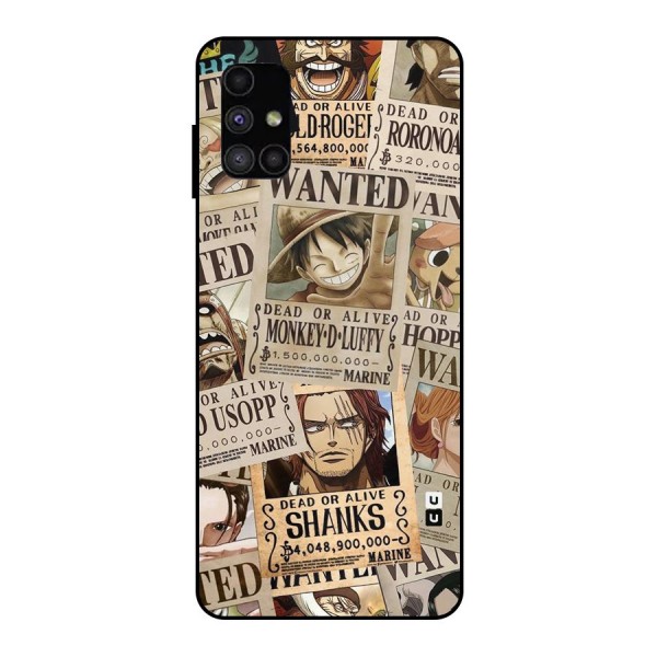 One Piece Most Wanted Metal Back Case for Galaxy M51