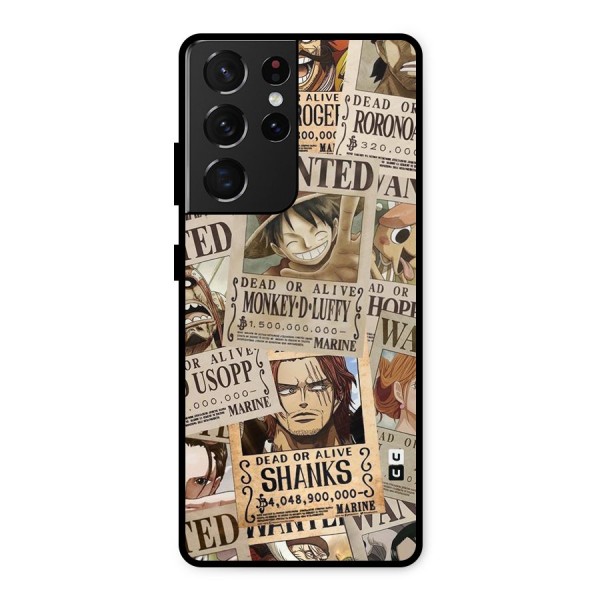 One Piece Most Wanted Metal Back Case for Galaxy S21 Ultra 5G