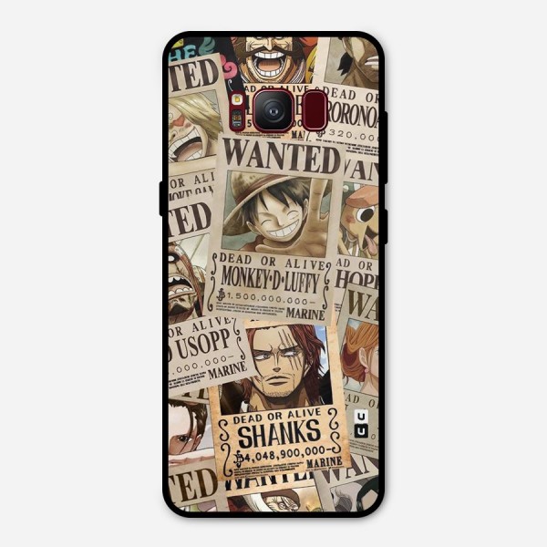 One Piece Most Wanted Metal Back Case for Galaxy S8