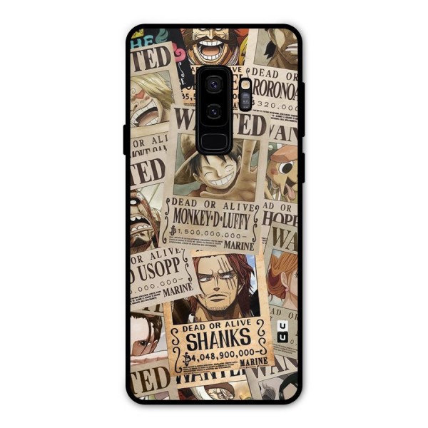 One Piece Most Wanted Metal Back Case for Galaxy S9 Plus