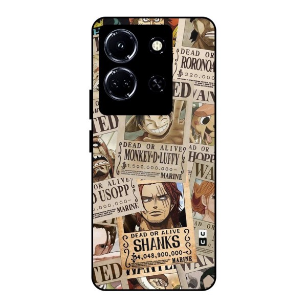 One Piece Most Wanted Metal Back Case for Infinix Note 30 5G