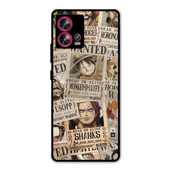 One Piece Most Wanted Metal Back Case for Motorola Edge 30 Fusion