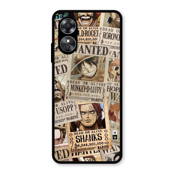 One Piece Most Wanted Metal Back Case for Oppo A17