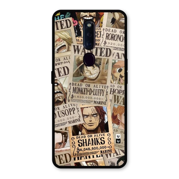 One Piece Most Wanted Metal Back Case for Oppo F11 Pro