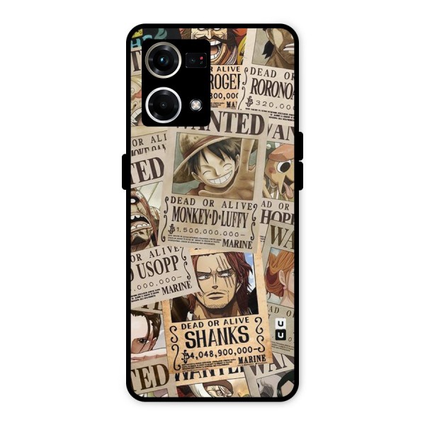 One Piece Most Wanted Metal Back Case for Oppo F21 Pro 4G