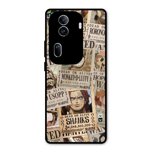 One Piece Most Wanted Metal Back Case for Oppo Reno11 Pro 5G