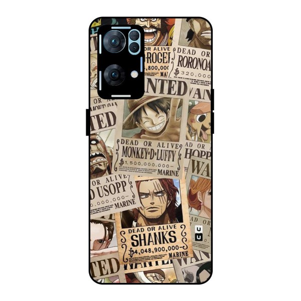 One Piece Most Wanted Metal Back Case for Oppo Reno7 Pro 5G