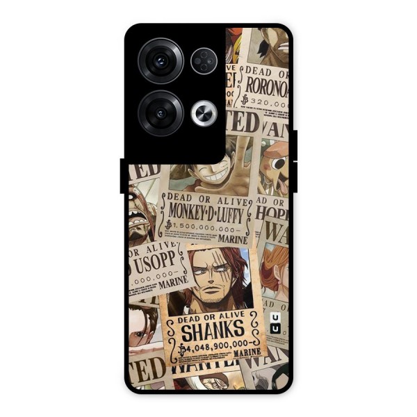 One Piece Most Wanted Metal Back Case for Oppo Reno8 Pro 5G