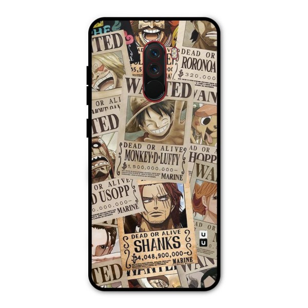 One Piece Most Wanted Metal Back Case for Poco F1
