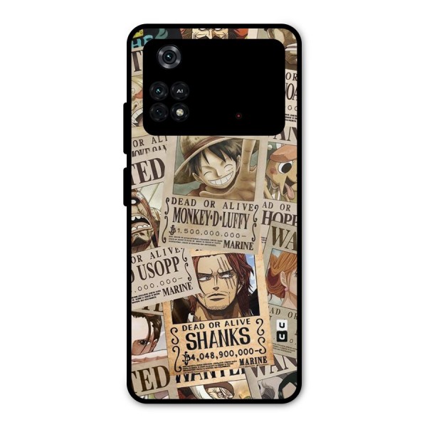 One Piece Most Wanted Metal Back Case for Poco M4 Pro 4G