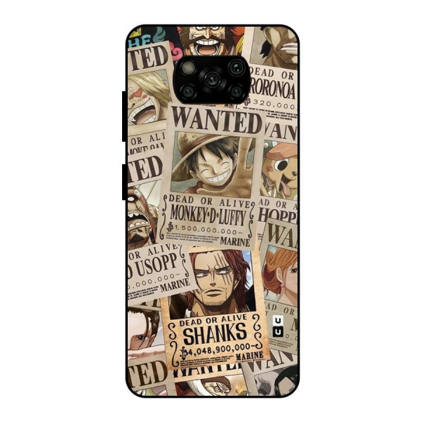 One Piece Most Wanted Metal Back Case for Poco X3