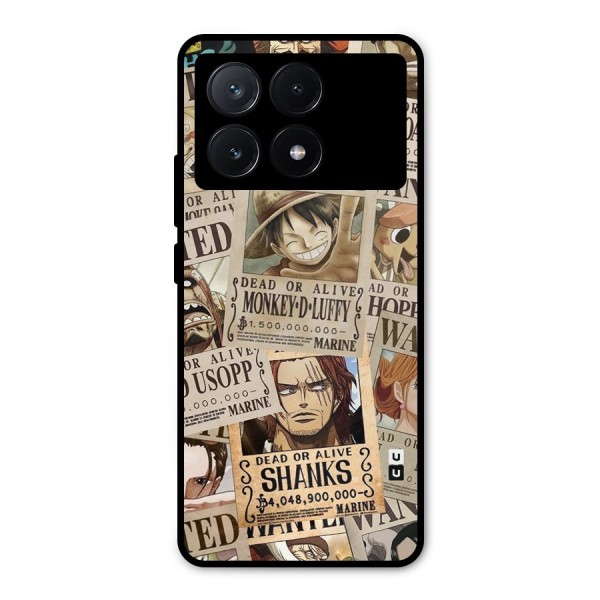 One Piece Most Wanted Metal Back Case for Poco X6 Pro