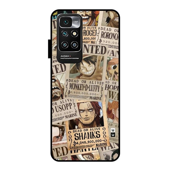 One Piece Most Wanted Metal Back Case for Redmi 10 Prime