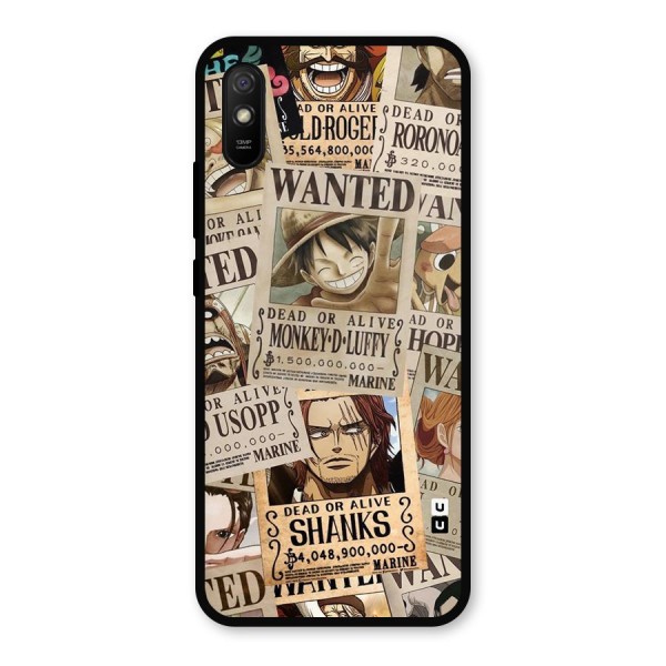 One Piece Most Wanted Metal Back Case for Redmi 9a