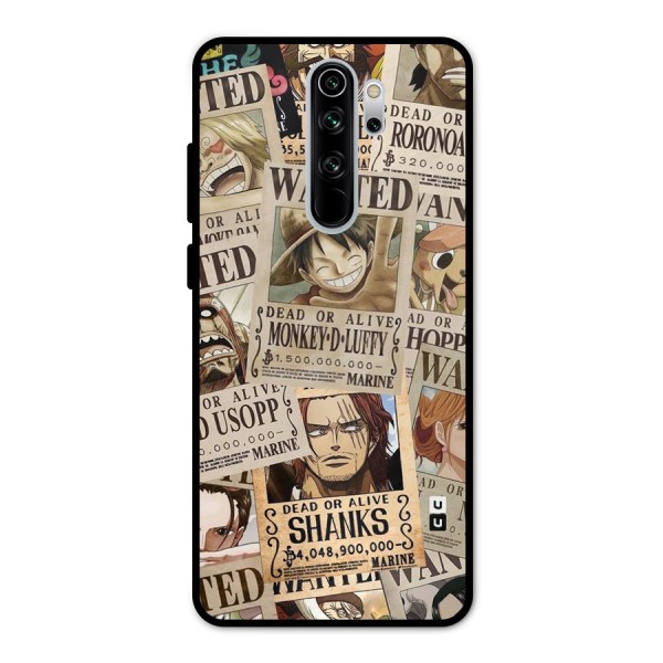 One Piece Most Wanted Metal Back Case for Redmi Note 8 Pro