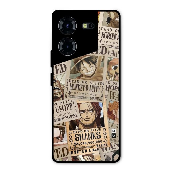 One Piece Most Wanted Metal Back Case for Tecno Pova 5 Pro 5G