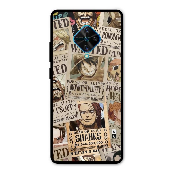 One Piece Most Wanted Metal Back Case for Vivo S1 Pro