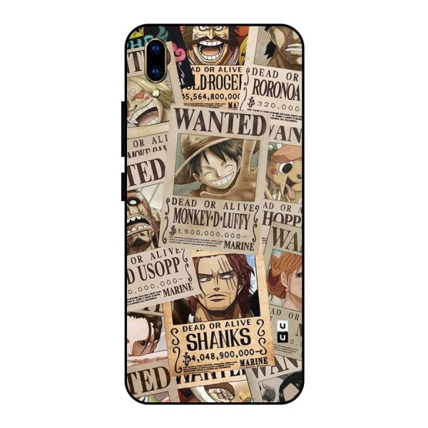 One Piece Most Wanted Metal Back Case for Vivo V11 Pro