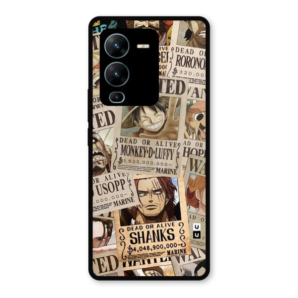 One Piece Most Wanted Metal Back Case for Vivo V25 Pro
