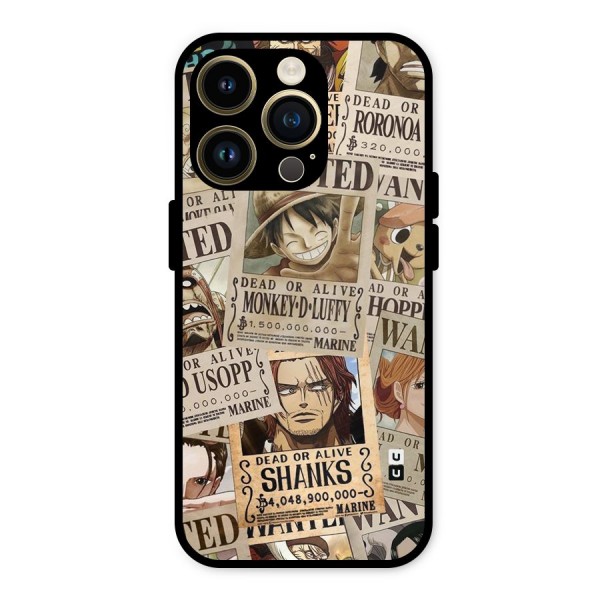 One Piece Most Wanted Metal Back Case for iPhone 14 Pro