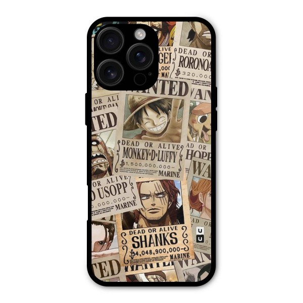 One Piece Most Wanted Metal Back Case for iPhone 16 Pro Max