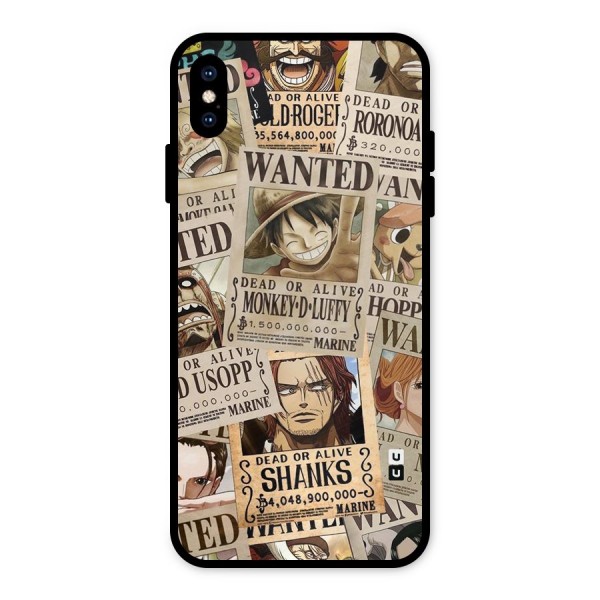 One Piece Most Wanted Metal Back Case for iPhone XS Max