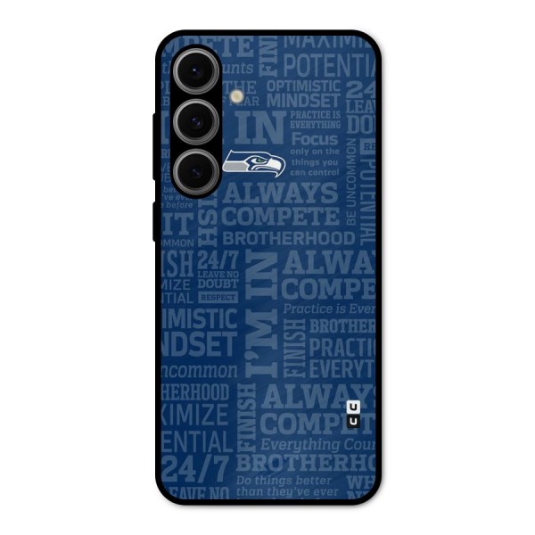 Optimistic Blue Metal Back Case for Galaxy S24 FE