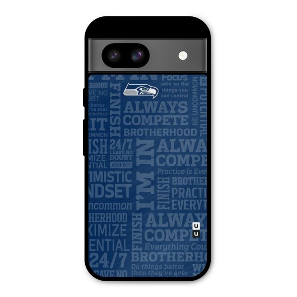 Optimistic Blue Metal Back Case for Google Pixel 8a