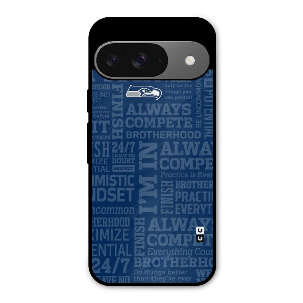 Optimistic Blue Metal Back Case for Google Pixel 9