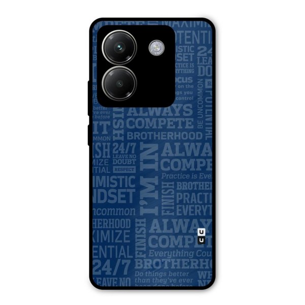 Optimistic Blue Metal Back Case for Poco M7 Pro 5G
