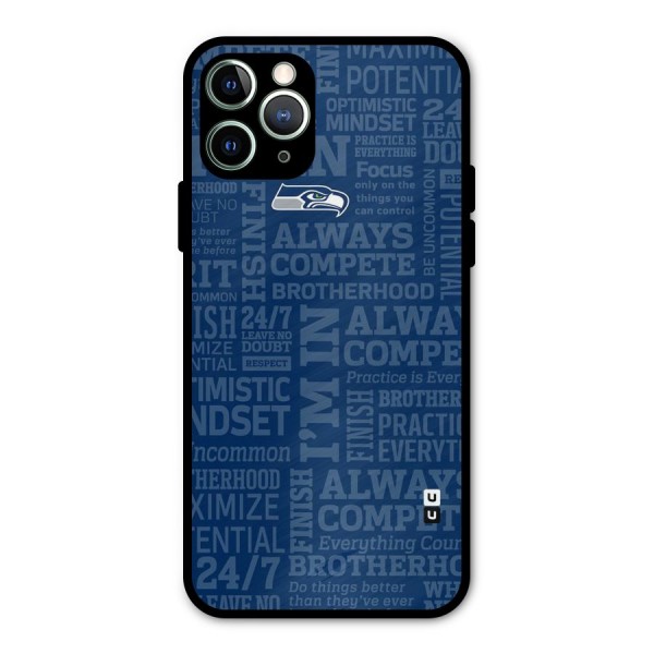 Optimistic Blue Metal Back Case for iPhone 11 Pro Max