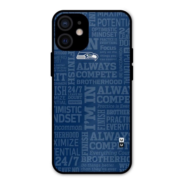 Optimistic Blue Metal Back Case for iPhone 12 Mini