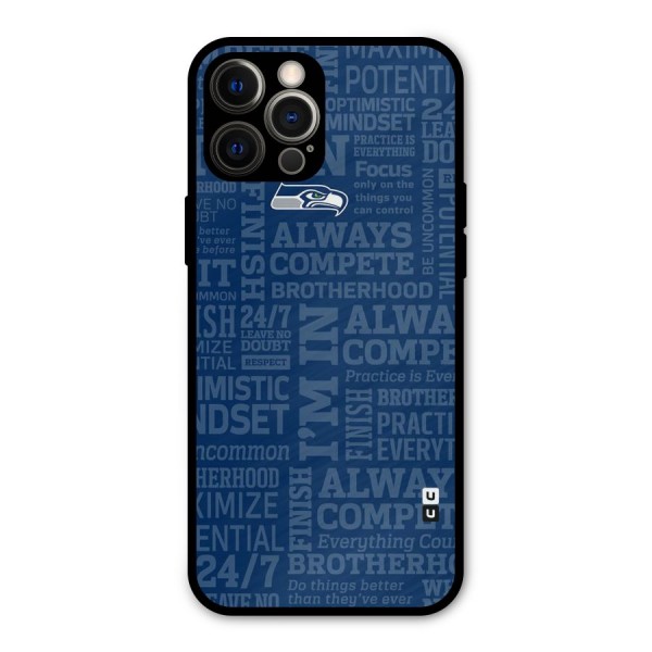 Optimistic Blue Metal Back Case for iPhone 12 Pro Max