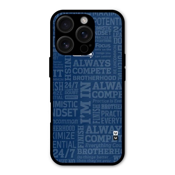 Optimistic Blue Metal Back Case for iPhone 16 Pro