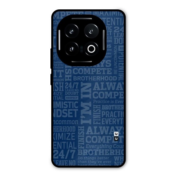 Optimistic Blue Metal Back Case for iQOO 13