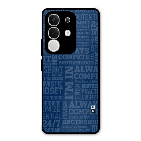 Optimistic Blue Metal Back Case for iQOO Z10x